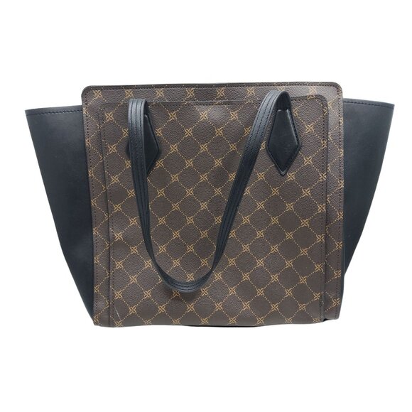 nine west chelsea womens large carry all 3 compartment tote purse - Picture 2 of 4